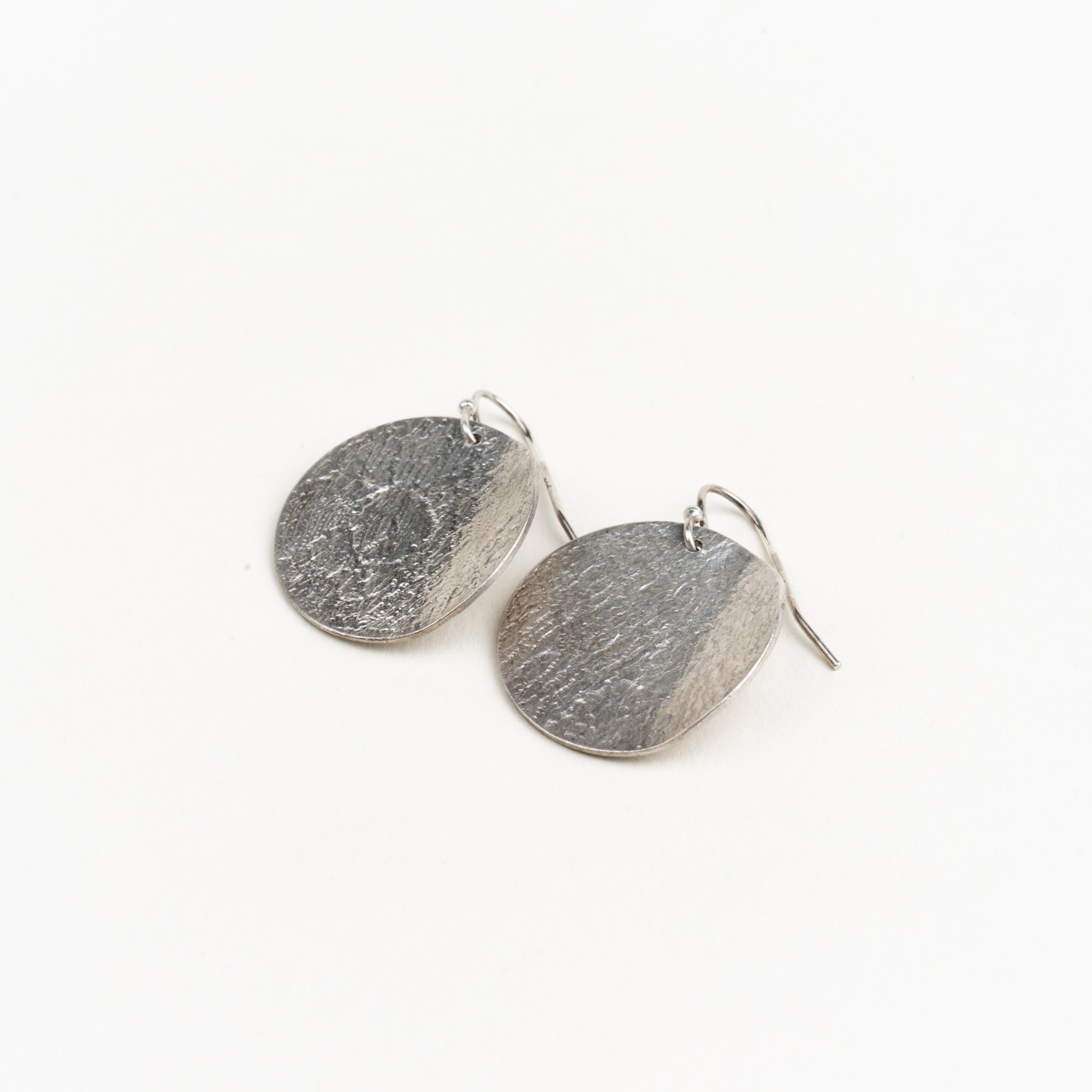 Sterling Silver Orbit Wave Earrings