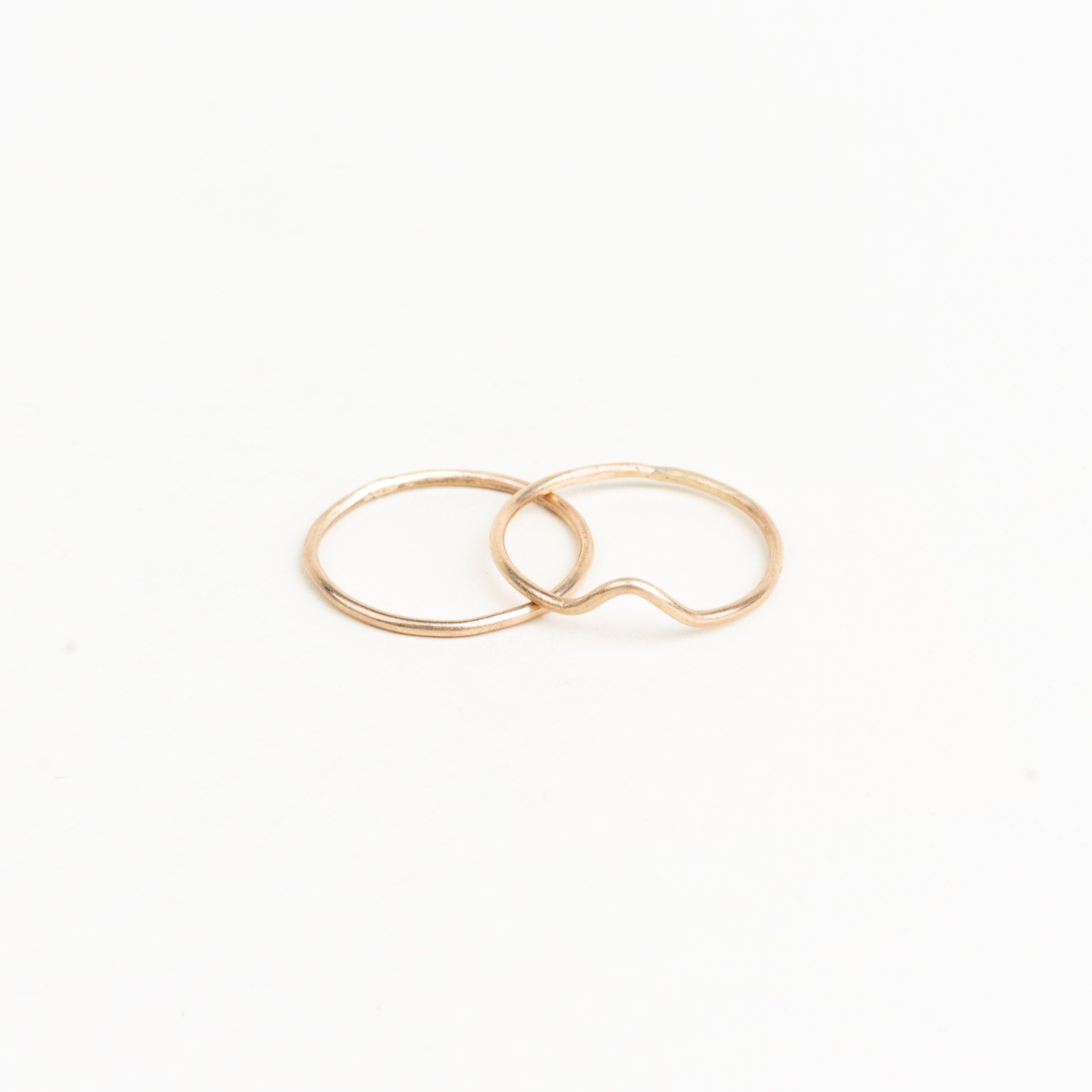 10k Gold V Stacking Ring