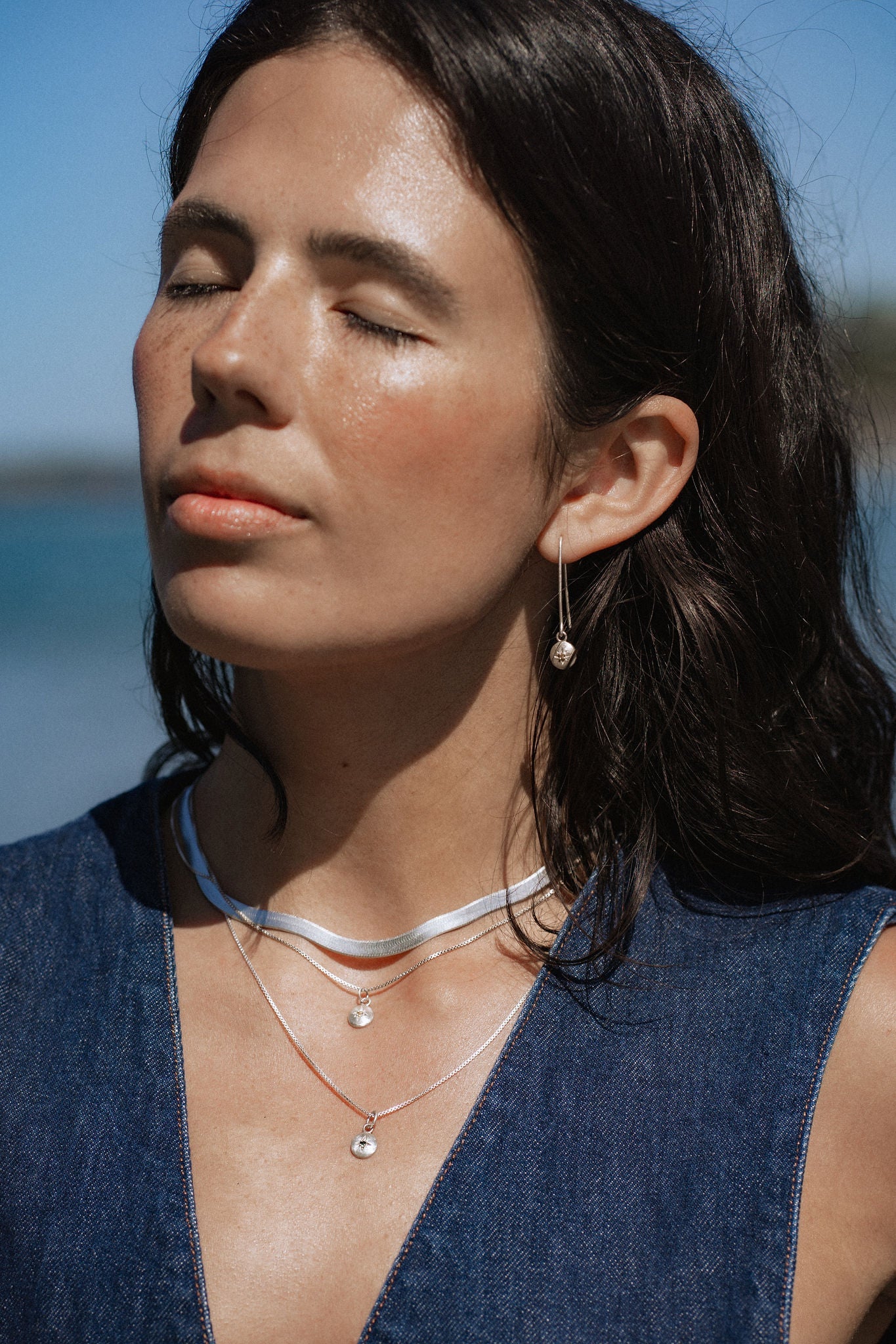 Sterling Silver Herringbone Necklace