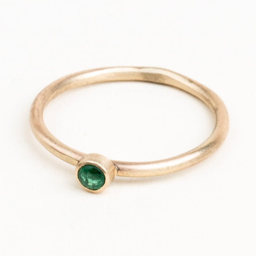10k Gold Mini Gemstone Ring