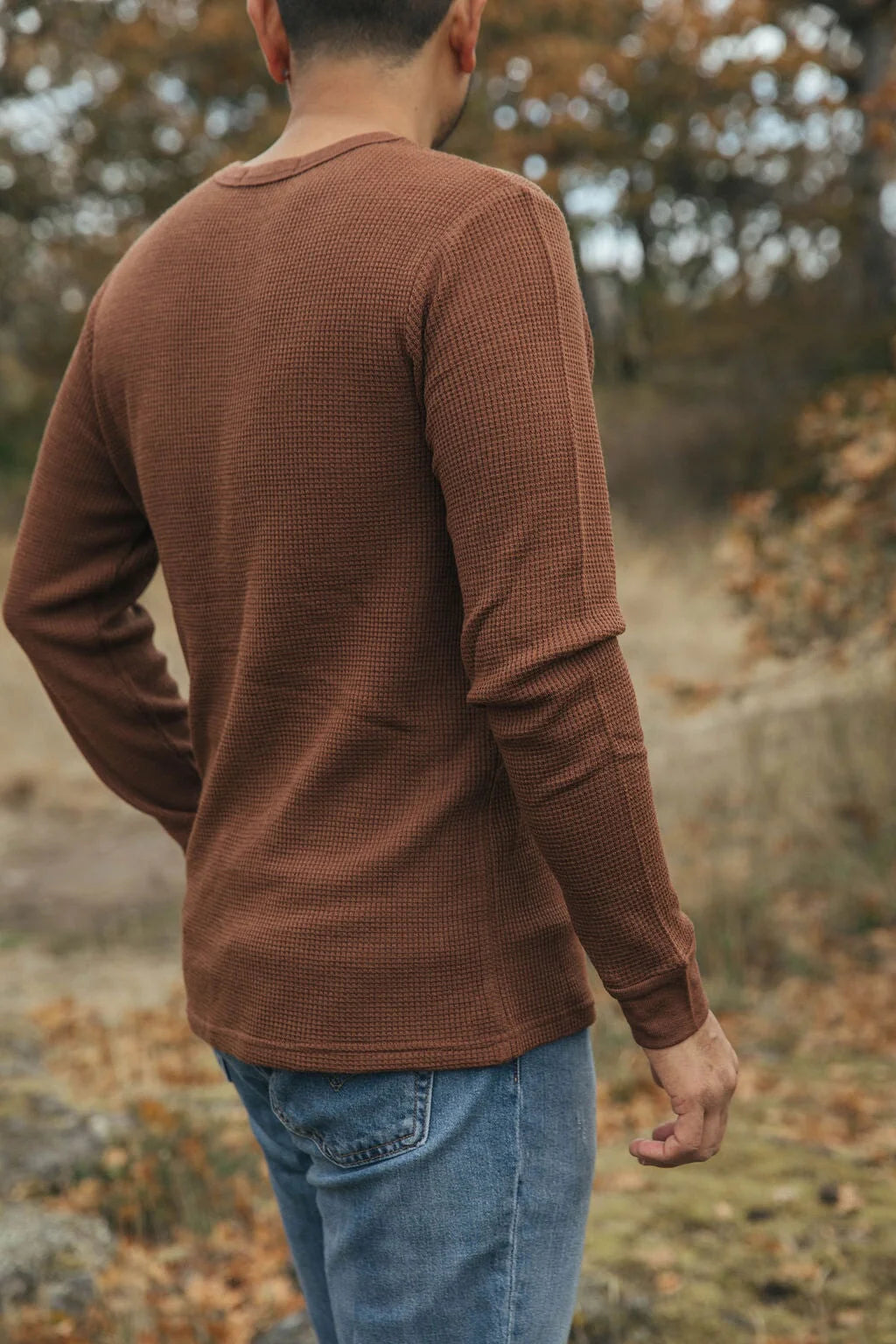 Relaxed Long Sleeve Waffle Top - Simply Merino