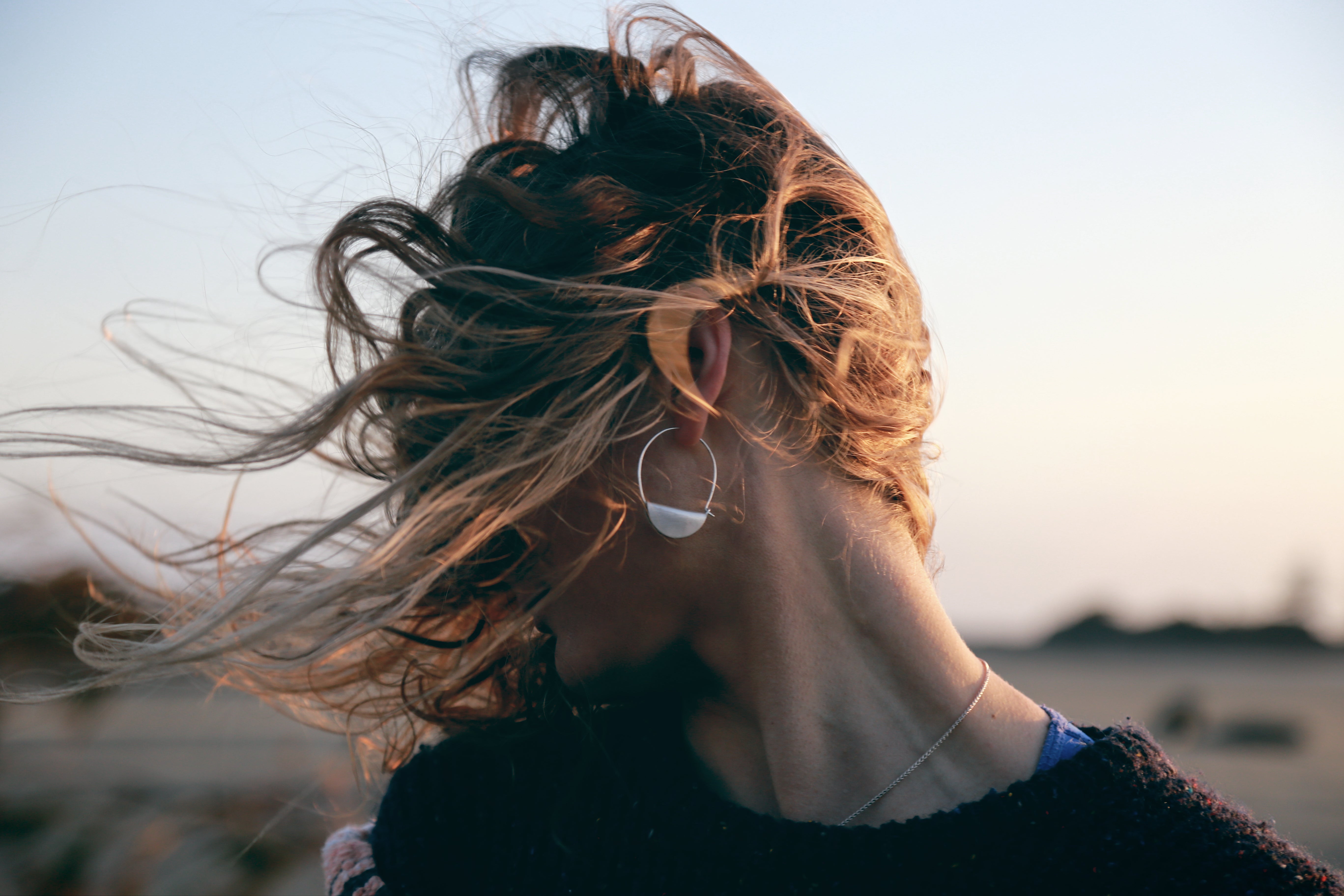Sterling Silver Mesa Hoops