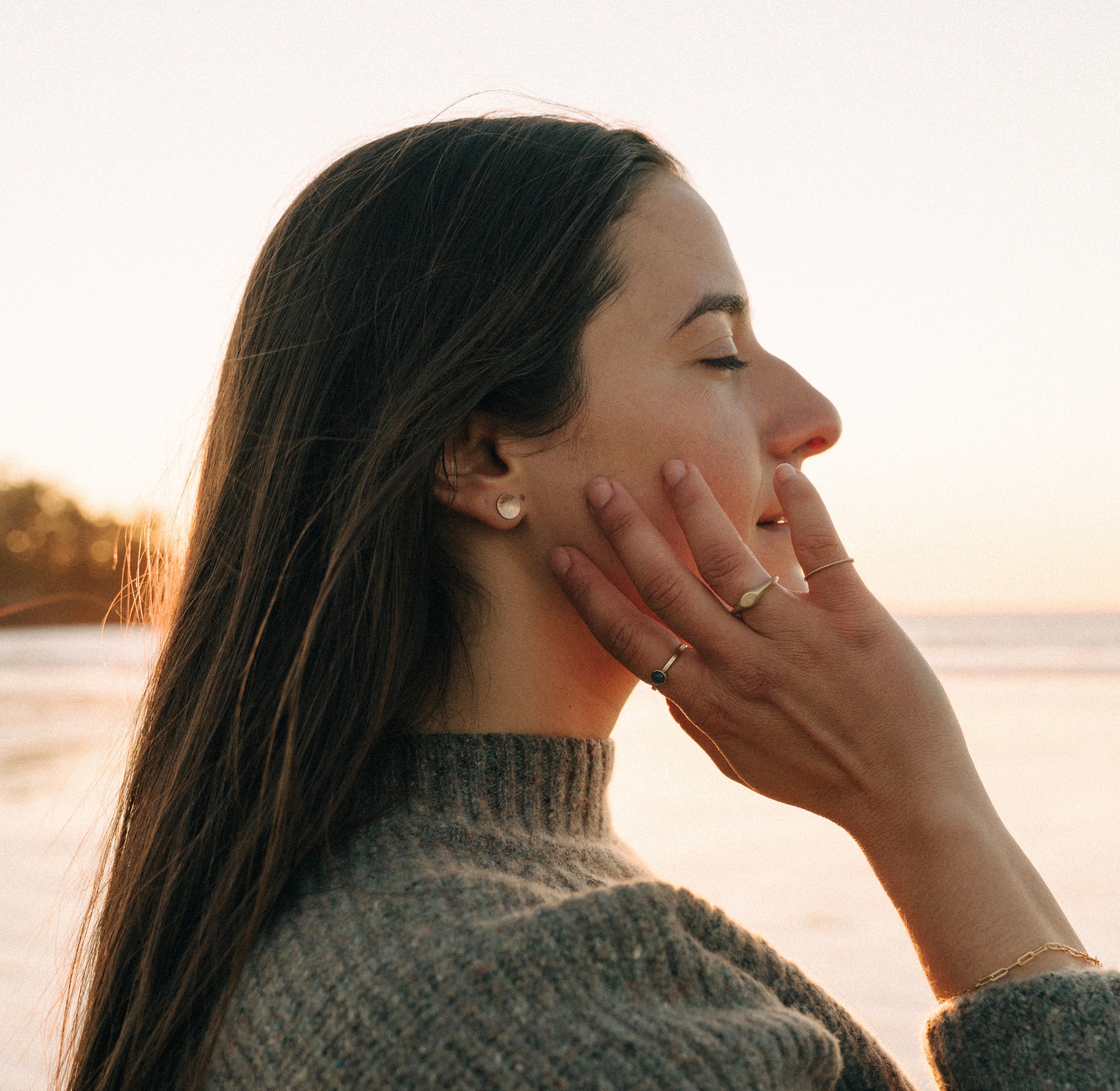 10k Gold Orbit Textured Studs