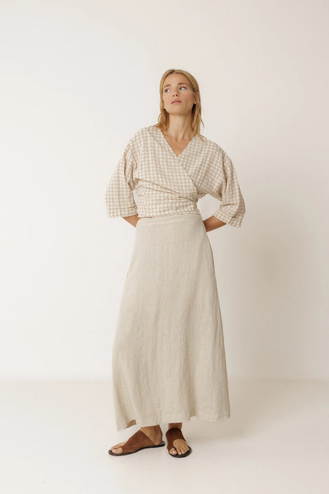 Indi & Cold - Gingham Wrap Top | The Factory Tofino