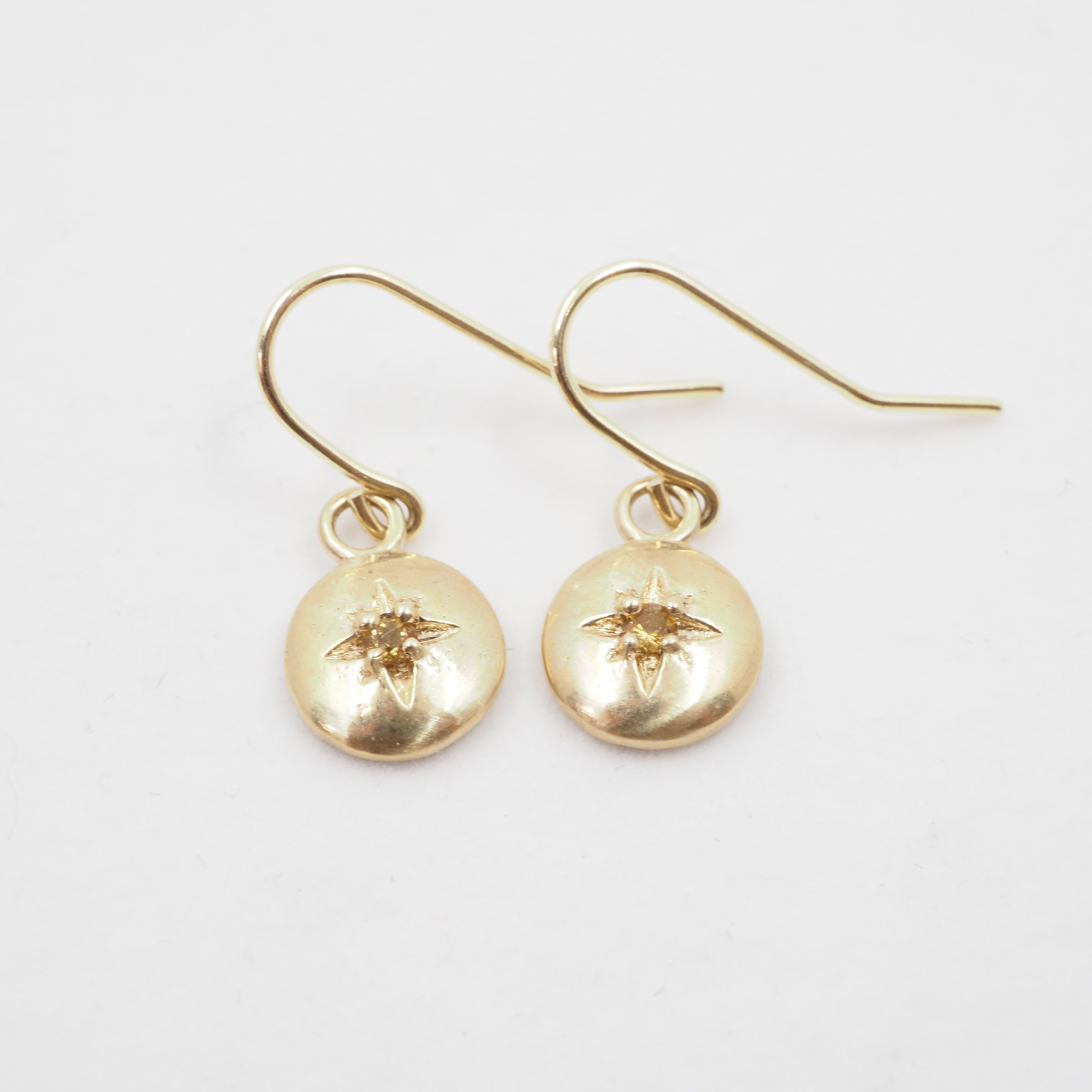 10k Gold Solstice Dangle Earrings