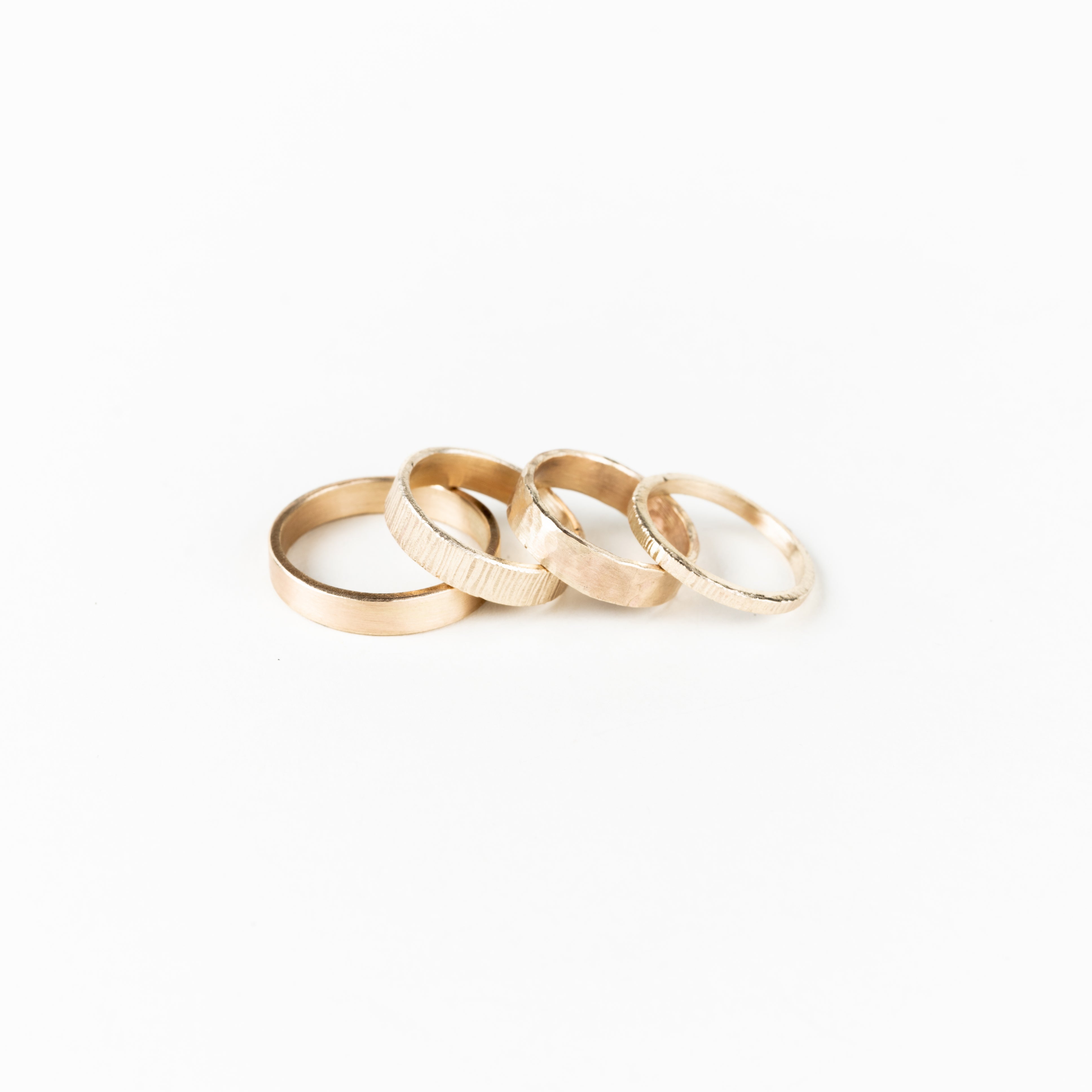 10K Brushed Gold Ring